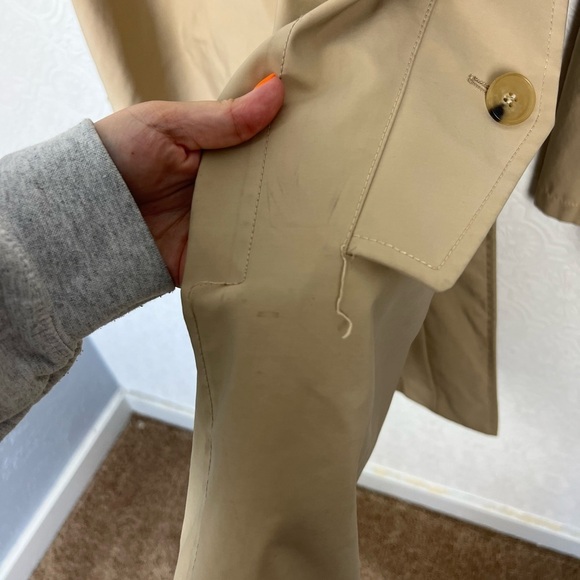 Gucci Mens Trenchcoat Sand Tan Coat Neutrals Flawed Designer Peacoat - Picture 4 of 15